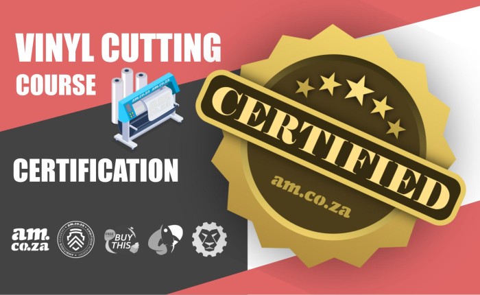 Vinyl Cutting Course – Certification